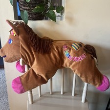 1998 Lisa Frank Large 23  Plush Rainbow Chaser Brown Pony Horse Nice Vintage