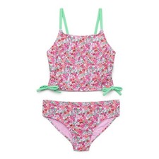 Wonder Nation Girl's 2-Piece Tankini Swim Set - Top: XS 4-5 , Bottom: S 6-6X 