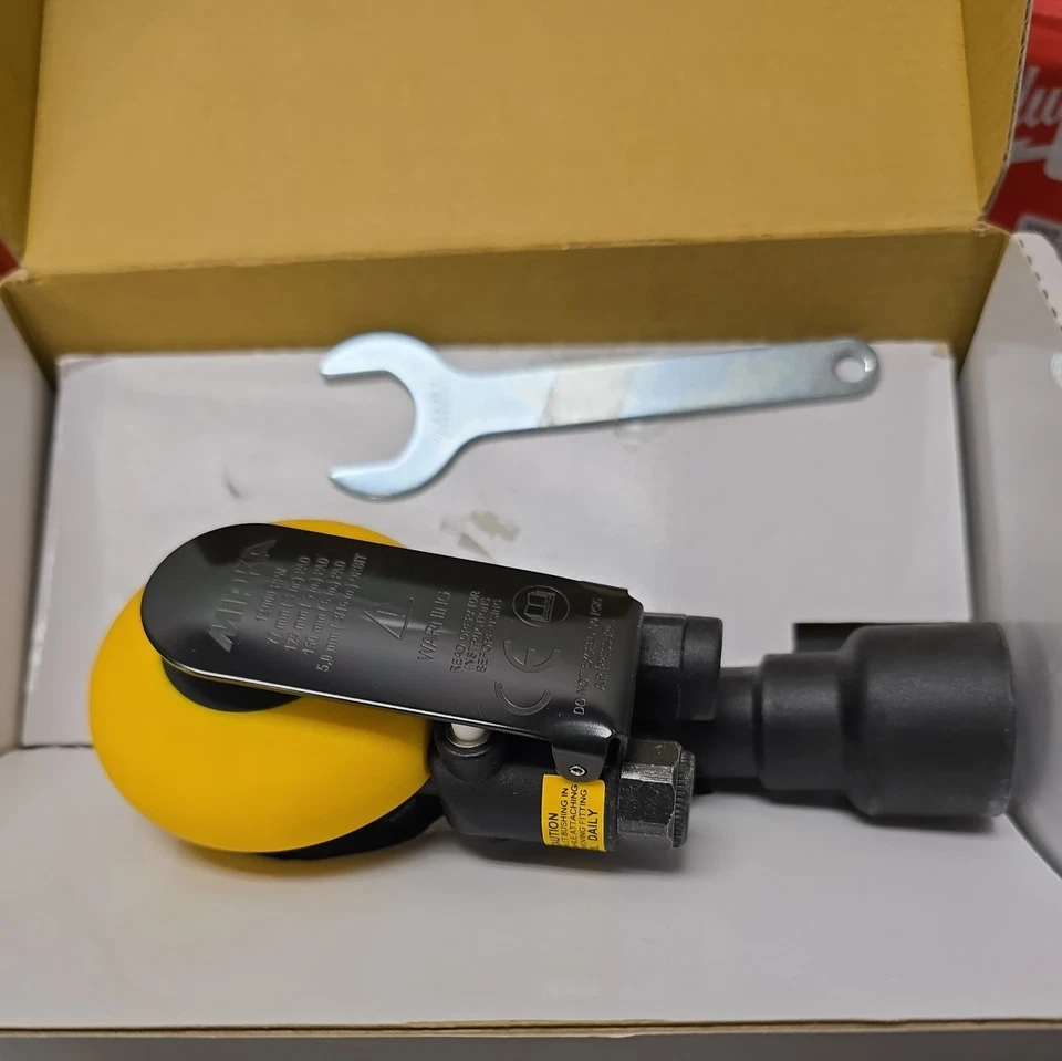 Mirka MR-5 Random Orbital Sander – 5 in Pad, 3/16 in Orbit, Pneumatic - Image 2 of 4