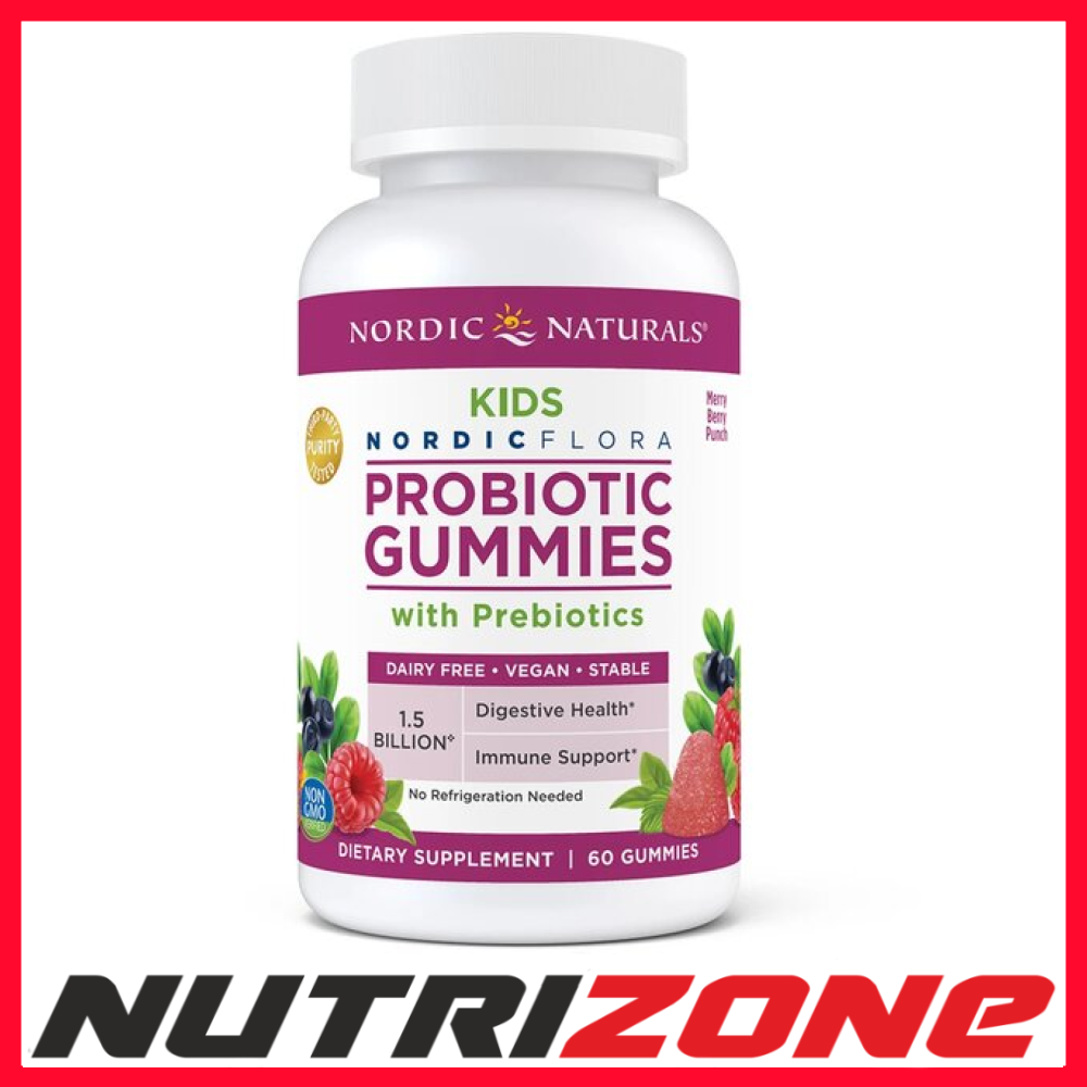 Nordic Naturals Probiotic Gummies Kids, Merry Berry Punch - 60 gummies
