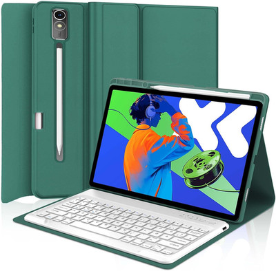 IVEOPPE Hülle Mit Tastatur Für Lenovo Idea Tab Pro 12.7'' 2025, Bluetooth Abnehmb