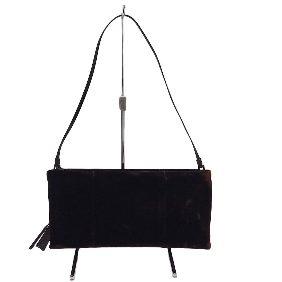 Borsa a tracolla Saint Laurent borsa in pelle scamosciata marrone scuro...