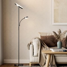 OUTON LED Floor Lamp with Reading Lamp, Mother/Father Parent & Child Uplighter
