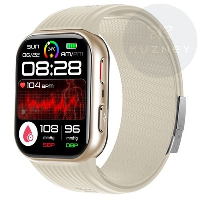 Kuzney Smartwatch TK67 Bluetooth Smart Uhr Herzfrequenz Blutsauerstoff Monitor