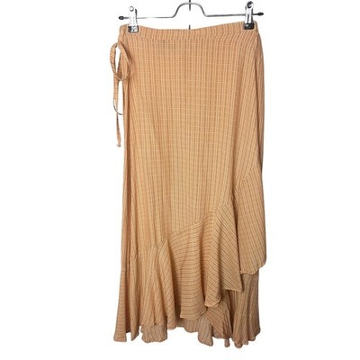 NWT Faithfull The Brand Jasper Midi Wrap Skirt Women s Sz Small Yellow