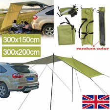 Car Awning Shelter Portable Canopy Side Fishing SUV Tarp Tent Anti-UV Sun UK