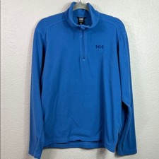 Helly Hansen Daybreaker Polartec Blue 1/4 Zip Fleece Popover Large