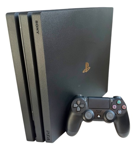 Sony PlayStation 4 mit Controller - PS4 Pro mit 1TB Jet Black | CUH-7016B - Bild 1 von 8