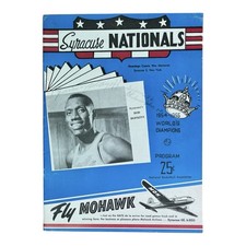 1955 Syracuse Nationals Philadelphia Warriors NBA Basketball Playoff Program
