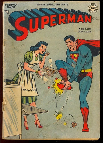 Superman #51 Nice Unrestored Golden Age Superhero Vintage DC Comic 1948 GD+