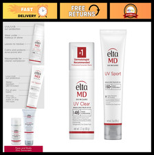 Mineral Zinc Oxide Sunscreen Set for Face  Body, Dermatologist Recommended, SPF