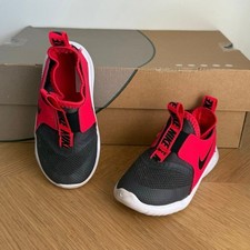 Nike Flex Runner Red/Grey Toddler Sneakers AT4665-200- SZ 8 C