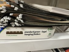 Hanging File Folders Green 150