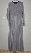 festliches glitzer Damen Abendkleid Größe 40/42 Silber