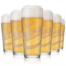 6x Erdinger Glas 0,5l Brauhaus Bier Willibecher Becher Gl&auml;ser Bierglas Weissbr&auml;u