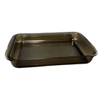 Vintage Pyrex Corning Baking Casserole Dish 233-N Brown Amber Glass 33x23x5 cm