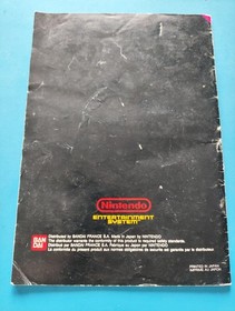Notice Manuel Console NES Control Deck (FRA Fran&ccedil;ais) N&deg;2