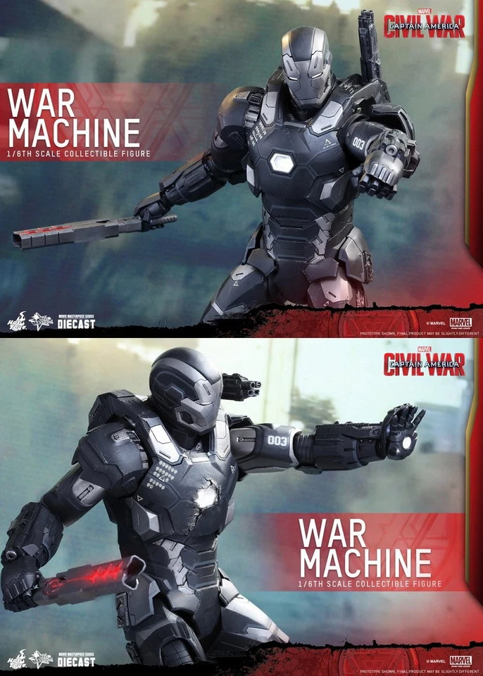 Película Obra Maestra Capitán América Guerra Civil Máquina Mark3 Figura de Acción Regalo Foto 3 de 4