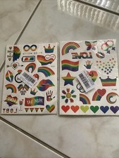 2 Pack Pride Temporary Tattoos 12 Sheets 278 Designs LGBTQ And 60 Tattoos