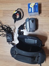 Canon DC330 2000x Zoom Mini DVD Camcorder Combo W/Carry Bag Tested. Battery Bad
