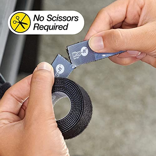  Cable Management Value Pack - 40 Self-Gripping Cable Ties, 20 Cable Labels, 