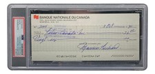 Maurice Richard Signed Montreal Canadiens  Bank Check #244 PSA/DNA