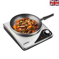 1500W Portable Electric Hob: Compact Stainless Steel Hot Plate for All Cookware