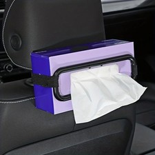 1 Pc Car Tissue Holder Sun Visor  Seat Back Hanging Tissue Rack Clip New 
