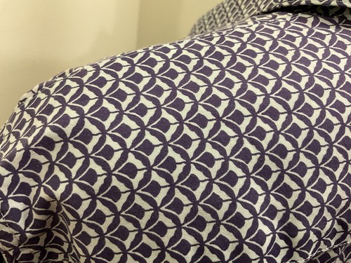Lands’ End Women’s Button Front Blue White Blouse No Iron Suprima Size 18 - Picture 12 of 13