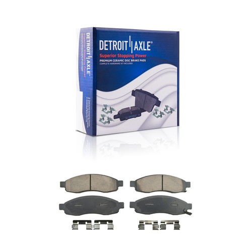 Front Disc Rotors + Ceramic Brake Pads Kit for Infiniti QX56 Nissan Armada Titan - Picture 4 of 7