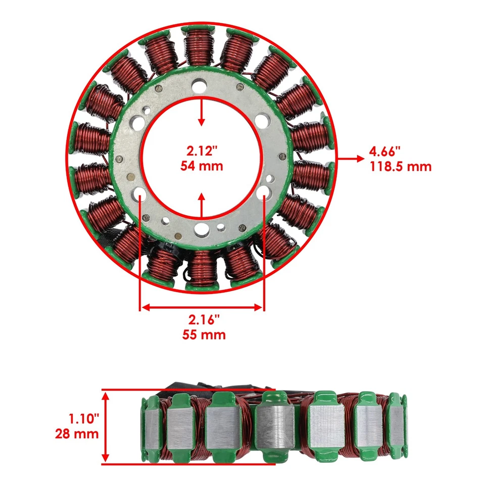 Estator para Honda VT750CD2 Shadow Ace1998 1999 2000 2001 Magneto Foto 2 de 4