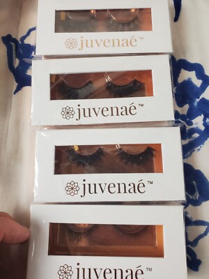 Juvenae Faux Mink 3D Lashes Cruelty Free 25 uses NEW - Lots of Options Lily Iris