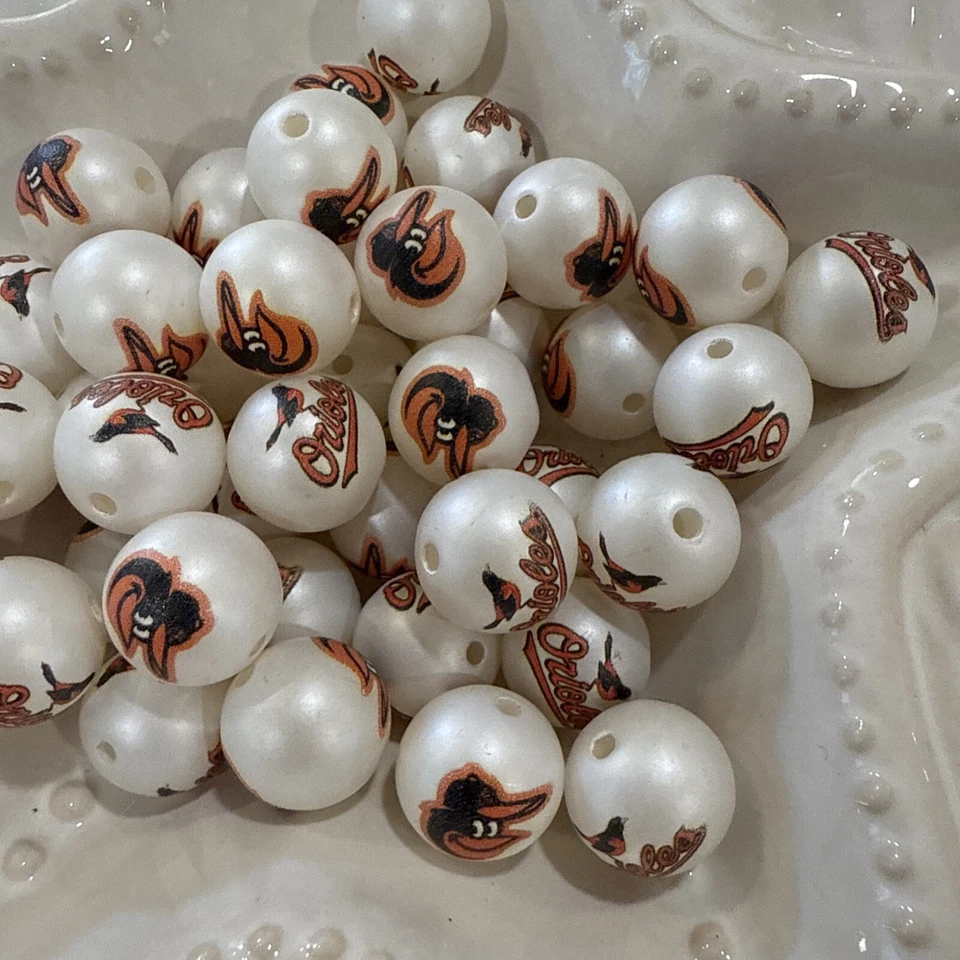 16 Mm Baltimore Orioles Beads - Image 3 of 3