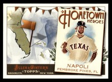 2011 Topps Allen & Ginter Mike Napoli #HH92 Texas Rangers Baseball Card