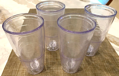 Tervis Double Wall Insulated Clear Tumblers - Set of 4 - 25 oz - Hot or Cold!  | eBay