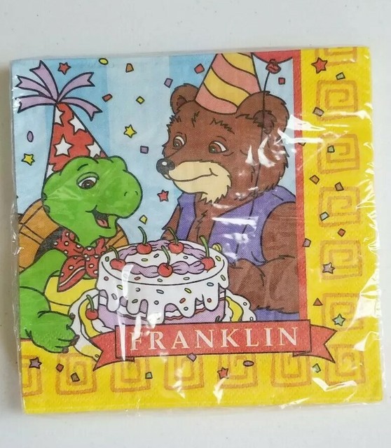 Franklin Birthday Party 16 Luncheon Napkins Supplies Cake Turtle eBay