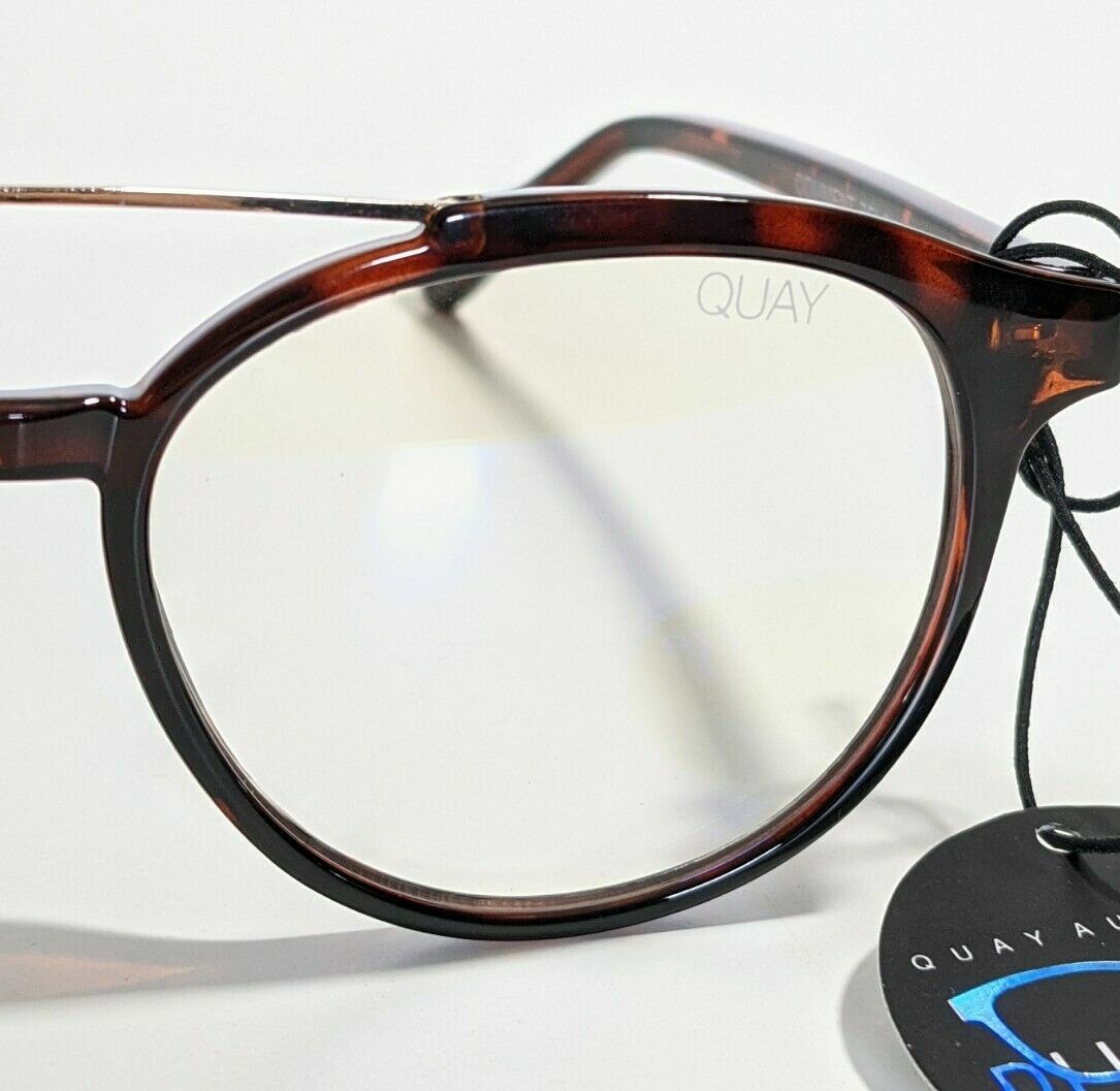Quay Australia Comment Below Blue Light Glasses- Tortoise Quay Australia Comment Below Blue Light Glasses In Tortoise  main image 3