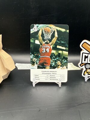 Charles Barkley 1988 Fournier Estrellas Card 76ers (CBR)
