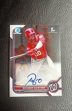 Roismar Quintana 1st Bowman Chrome Prospect Auto CPA-RQ Nationals