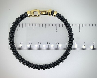 Lagos Caviar 18K Yellow Gold and Black Ceramic “Black Caviar Lagos Caviar 18K Yellow Gold and Black Ceramic “Black Caviar