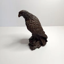 Vintage RED MILL MFG Eagle Sculpture Statue Handmade From Pecan Shells USA