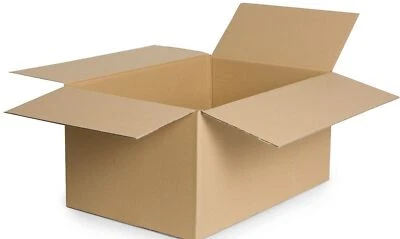 WEPACK Faltkarton Versandkarton BOX KISTE 500x300x100 mm BRAUN Innenmass Einwellig NEU