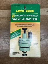Lawn Genie & Richdel 756LG  3/4" Automatic Sprinkler Valve Adapter OPEN BOX