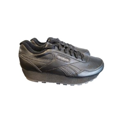  Reebok Rewind Run Core Running Sneakers Woman's 6 Lace Up Black Tennis Shoes 