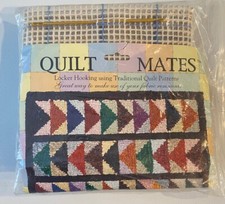 Quilt Mates Locker Hook Rug Kit Flying Geese 30 1/2" x 22" USA NEW