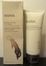 Ahava Leave On Dead Sea Mud Dermud Intensive Foot Cream 3.4 oz SALE HELPS DOGS