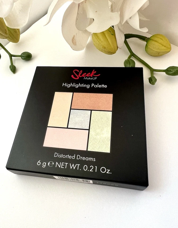 Sleek Highlighter Contour Palette 5 Shades Mirror Compact *DISTORTED DREAMS* New - Image 2 of 3