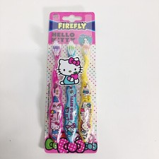 Hello Kitty 3 Pack Soft Toothbrush Sanrio Firefly NEW Free Shipping