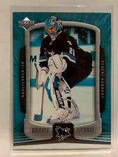 #83 Evgeni Nabokov San Jose Sharks 2005-06 Upper Deck Rookie Update Hockey Card