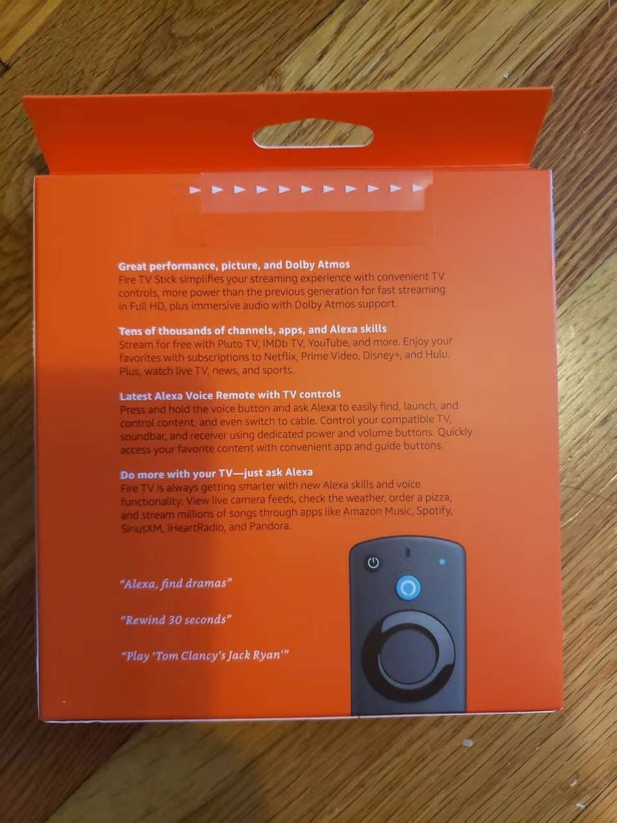 New Amazon Fire TV Stick 3rd Gen W/ Alexa Voice Remote include Tv